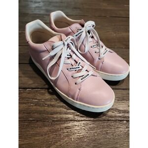 Coach Snickers/Shoes | Coach Leather Low Top  Shoes Pink - Size 11 Womens